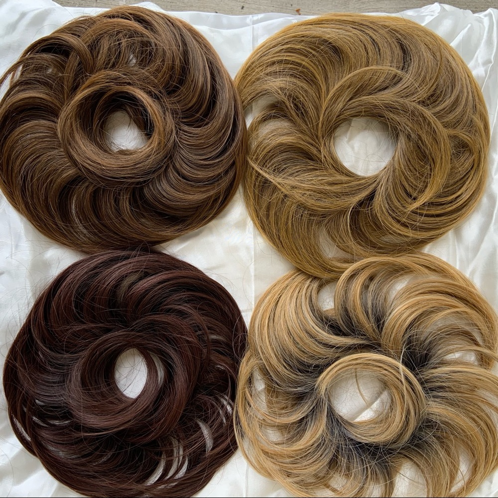 Dk Ash Blonde SECRET EXTENSIONS Tousled Twist Updo